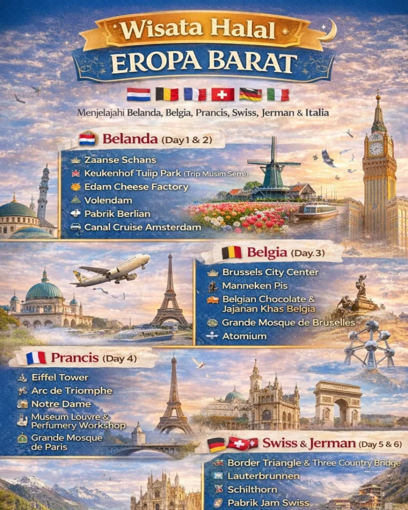 Destinasi Trip Eropa Barat