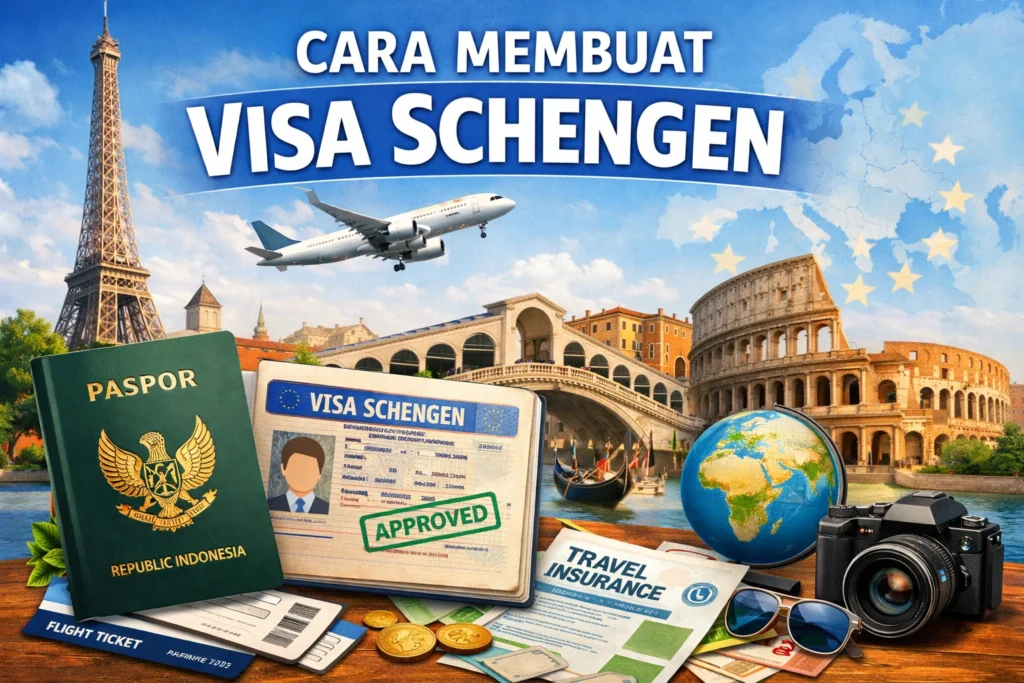 Cara membuat visa schengen