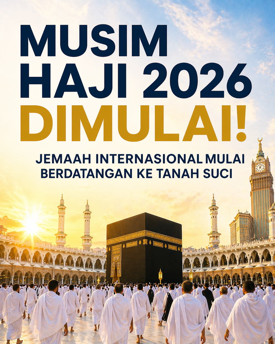Musim haji 2026 dimulai